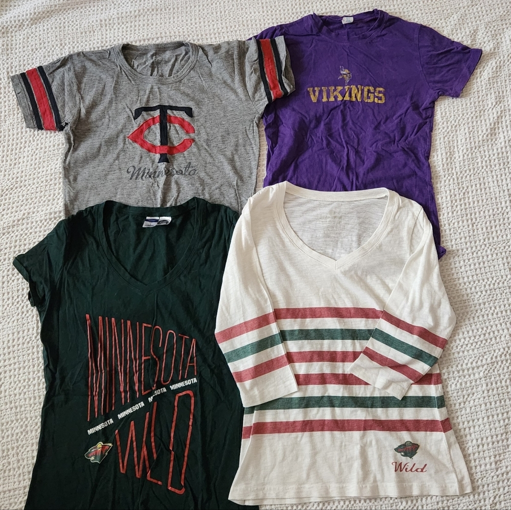 Womens Minnesota Sports BUNDLE tees